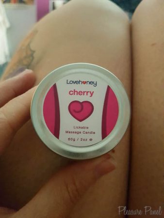 Lovehoney Cherry Lickable Massage Candle Review Pleasure Panel Candy Snatch-1