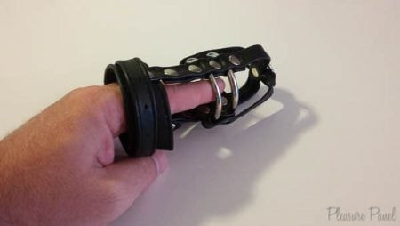 MEO Leather Cock Cage Chastity Device Review Pleasure Panel-3