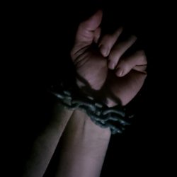 FemDom slave in chains