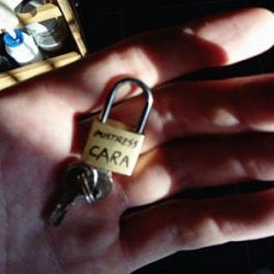 chastity keys and padlock