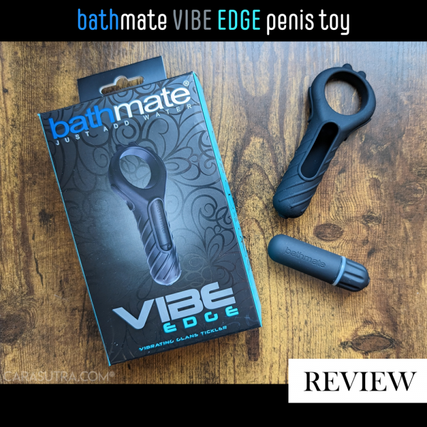 I love cock tease and denial play, edging him to the brink of orgasm then holding back from tipping him over, again and again. When I saw the Bathmate Vibe Edge Vibrating Penis Edging Toy I was instantly intrigued. A sex toy designed to edge a cock to the orgasmic brink & back? Powered by the same bullet vibe I already love and which is in my top favourite sex toys list? YES PLEASE.