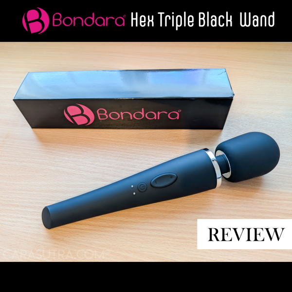 As a rechargeable, cordless and waterproof full size wand vibrator with 10 settings to discover and priced at less than £60, the Bondara Hex Triple Black Rechargeable Wand Vibrator is a toy to seriously consider purchasing if you want an affordable ‘next level’ clit stim sex toy in comparison to weak wands, standard rabbit vibrators or bullet vibes.