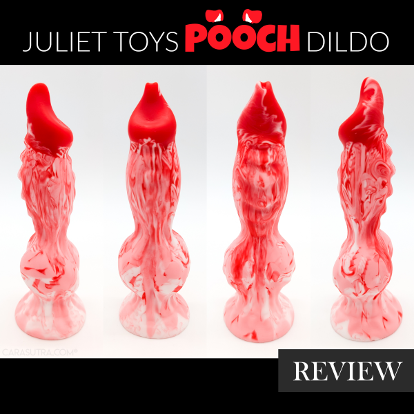 Whether you’ve got a canine kink or you’re just a perverted little pup, you’re going to love the sex toy I’m sharing my thoughts on today. The Juliet Toys Pooch Knot Dildo is a fantasy dog sex toy complete with tell-tale pointed tip, sensuously ridged shaft and a glorious bulging knot, finished with a suction cup base for secure filthy fuckery throughout every rampant ride.