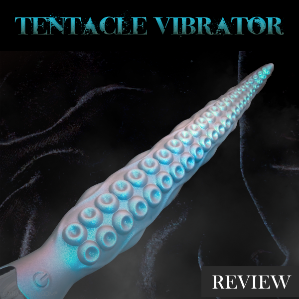 The tip alone feels fantastic, as it glides and probes all at once, slipping over my vulva and making it gently flick against my clit then with firmer strokes, feeling the smaller sucker texture rub against my exposed, hungry nub. It was maddeningly arousing. My body demanded more. This kinky beast needed to be inside me. Now.