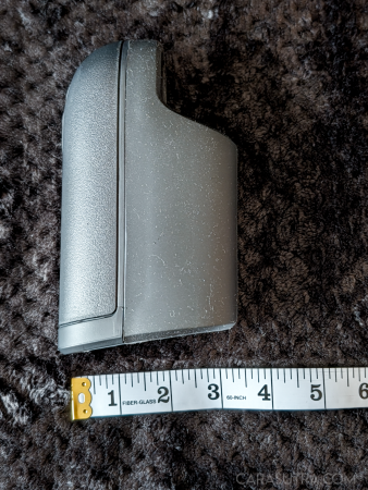 Arcwave Ion 2 shown against a tape measure to indicate its total width