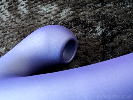 Close-up of the ROMP Pulse Rabbit Vibrator’s clitoral Pleasure Air nozzle
